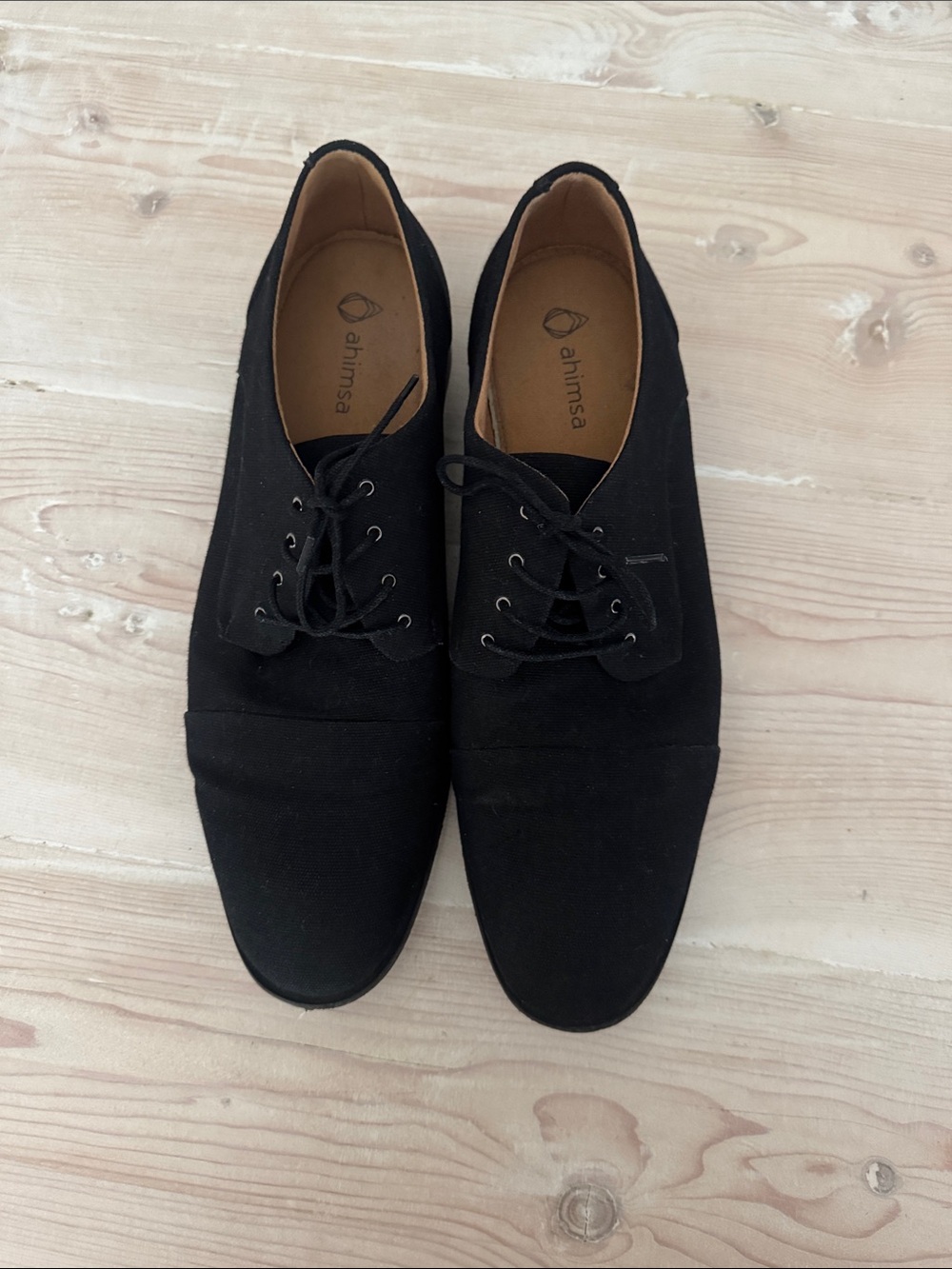 Men's Black Lace-Up Shoes - Picture 4 of 9